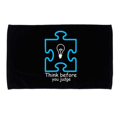Think Before You Judge Autism Awareness  Microfiber Hand Towel