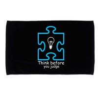Think Before You Judge Autism Awareness  Microfiber Hand Towel