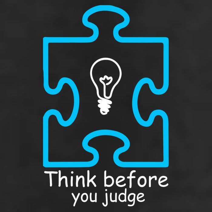 Think Before You Judge Autism Awareness  Microfiber Hand Towel