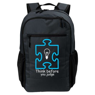 Think Before You Judge Autism Awareness  Daily Commute Backpack