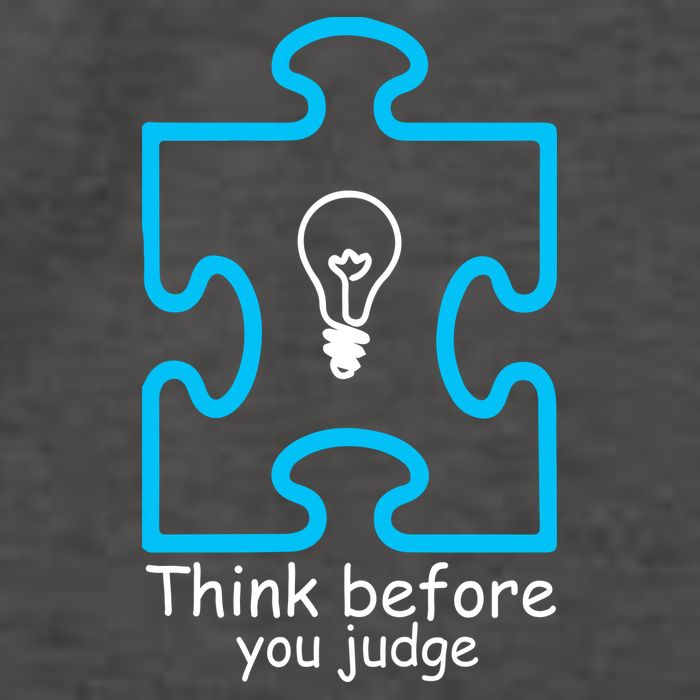Think Before You Judge Autism Awareness  Vector Backpack