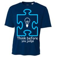 Think Before You Judge Autism Awareness  Cooling Performance Crew T-Shirt