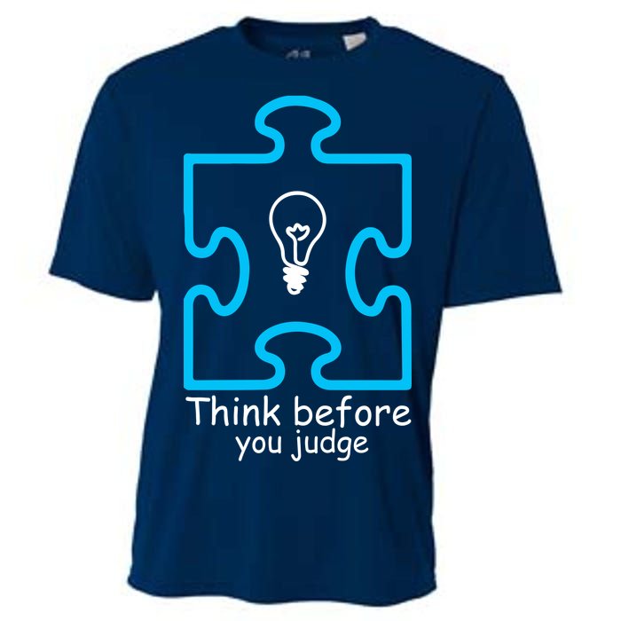 Think Before You Judge Autism Awareness  Cooling Performance Crew T-Shirt