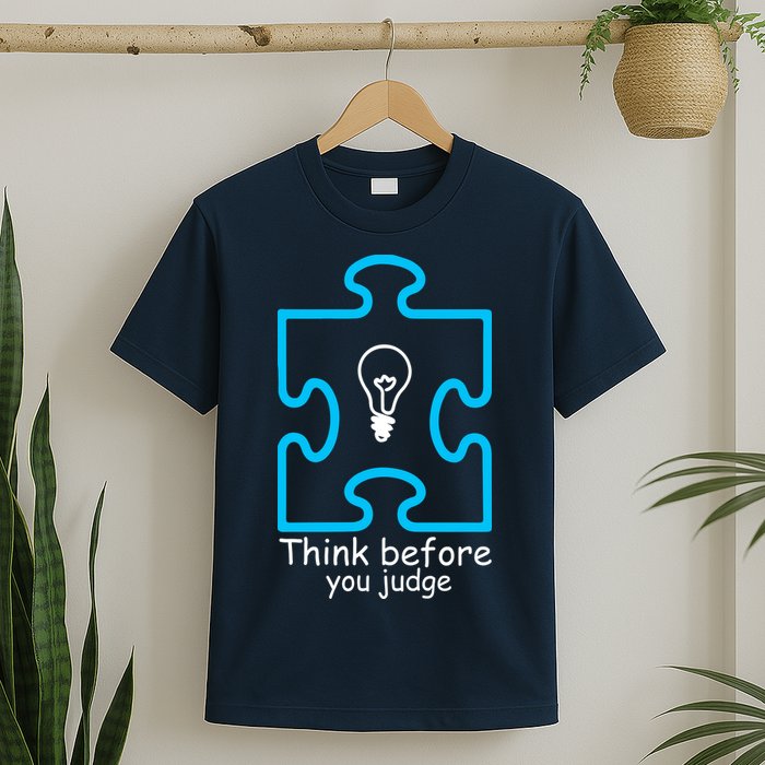Think Before You Judge Autism Awareness  T-Shirt
