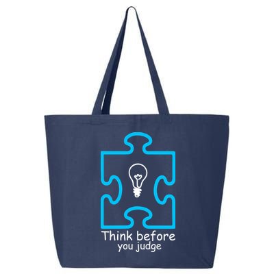 Think Before You Judge Autism Awareness  25L Jumbo Tote