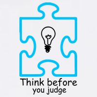 Think Before You Judge Autism Awareness  Garment-Dyed Sweatshirt