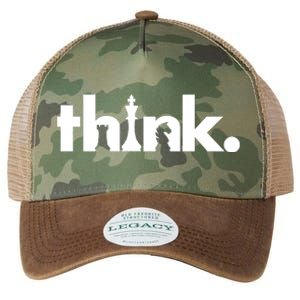 Think Chess Lover King Knight Rook Legacy Tie Dye Trucker Hat