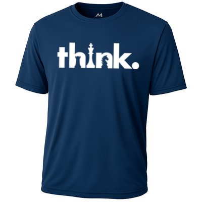 Think Chess Lover King Knight Rook Performance Shirt