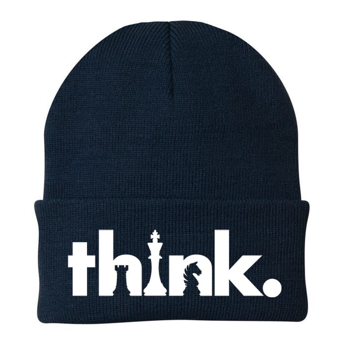 Think Chess Lover King Knight Rook Knit Cap Winter Beanie