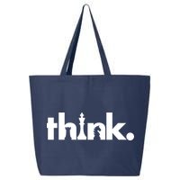 Think Chess Lover King Knight Rook 25L Jumbo Tote