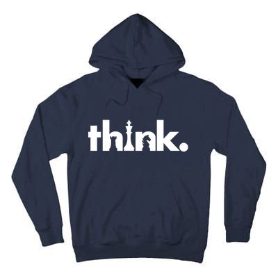 Think Chess Lover King Knight Rook Tall Hoodie