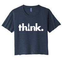 Think Chess Lover King Knight Rook Crop Top