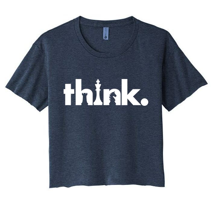 Think Chess Lover King Knight Rook Crop Top