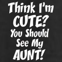 Think I'm Cute? See My Auntie Adult Drive Performance Visor