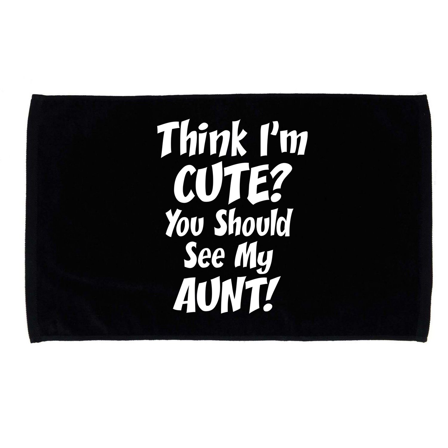 Think I'm Cute? See My Auntie Microfiber Hand Towel