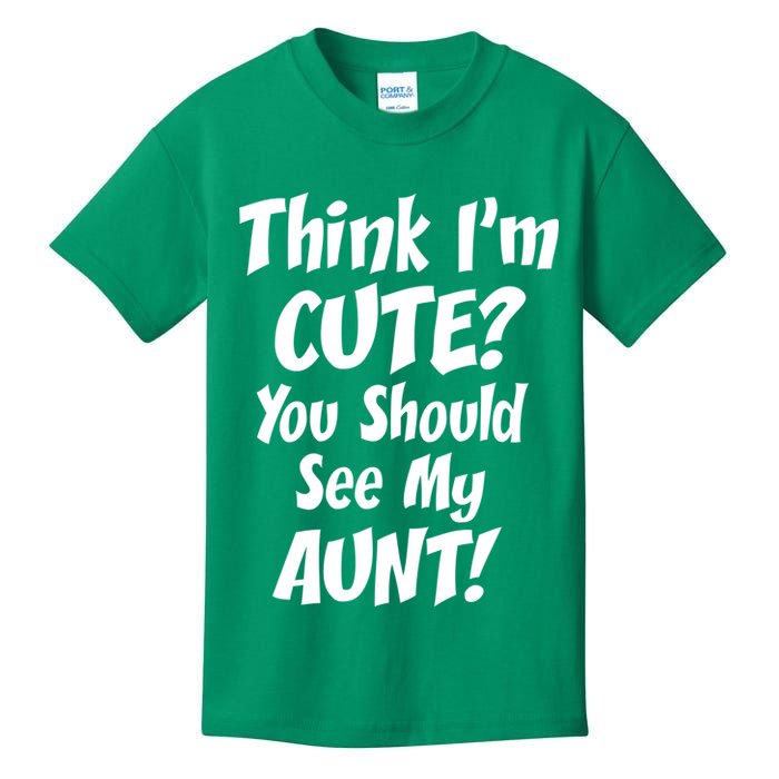 Think I'm Cute? See My Auntie Kids T-Shirt