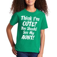 Think I'm Cute? See My Auntie Kids T-Shirt
