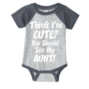 Think I'm Cute? See My Auntie Infant Baby Jersey Bodysuit