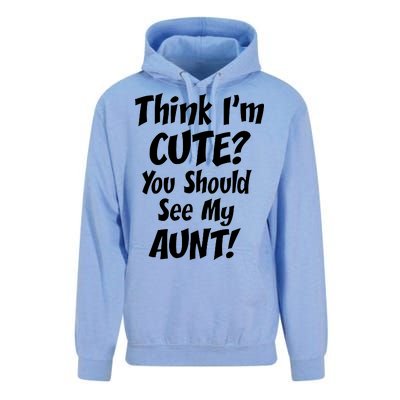 Think I'm Cute? See My Auntie Unisex Surf Hoodie