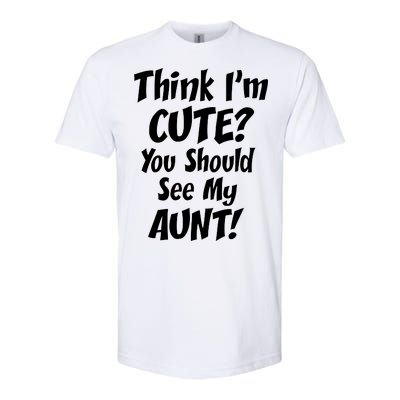 Think I'm Cute? See My Auntie Softstyle® CVC T-Shirt