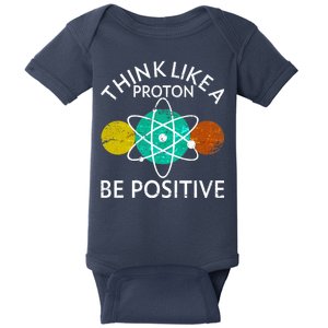 Think Like A Proton Be Positive Baby Bodysuit