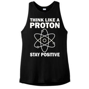 Think Like A Proton Stay Positive Ladies PosiCharge Tri-Blend Wicking Tank