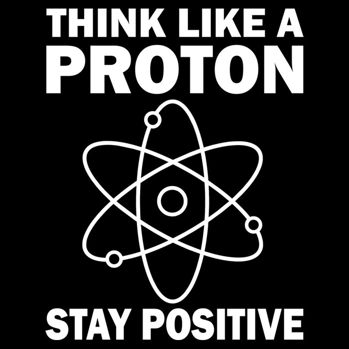 Think Like A Proton Stay Positive Flexfit Unipanel Trucker Cap