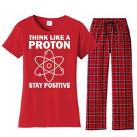 Think Like A Proton Stay Positive Women's Flannel Pajama Set