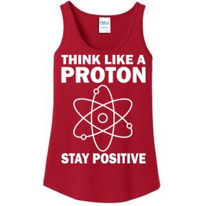 Think Like A Proton Stay Positive Ladies Essential Tank