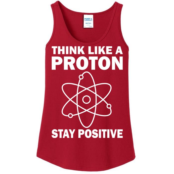 Think Like A Proton Stay Positive Ladies Essential Tank