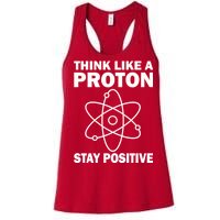 Think Like A Proton Stay Positive Women's Racerback Tank