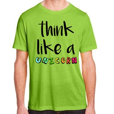 Think Like A Unicorn Adult ChromaSoft Performance T-Shirt