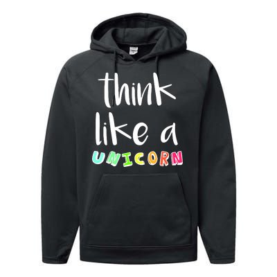 Think Like A Unicorn Performance Fleece Hoodie