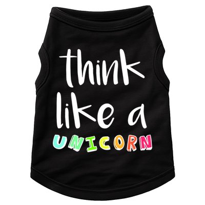 Think Like A Unicorn Doggie Tank