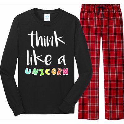 Think Like A Unicorn Long Sleeve Pajama Set