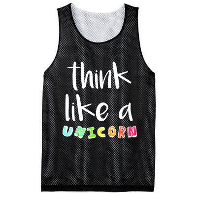 Think Like A Unicorn Mesh Reversible Basketball Jersey Tank