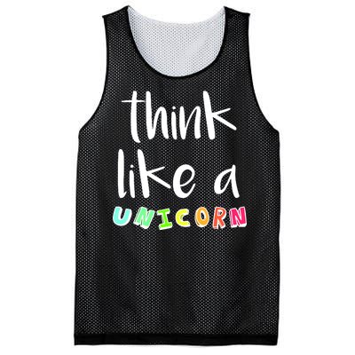 Think Like A Unicorn Mesh Reversible Basketball Jersey Tank