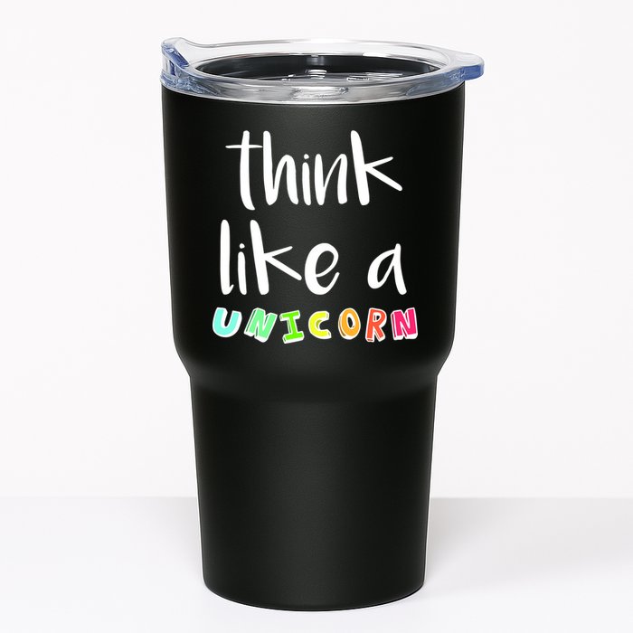Think Like A Unicorn Tumbler