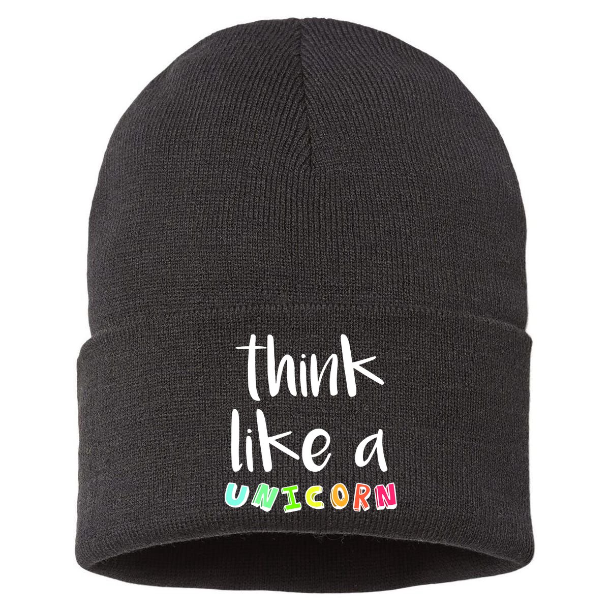 Think Like A Unicorn Sustainable Knit Beanie