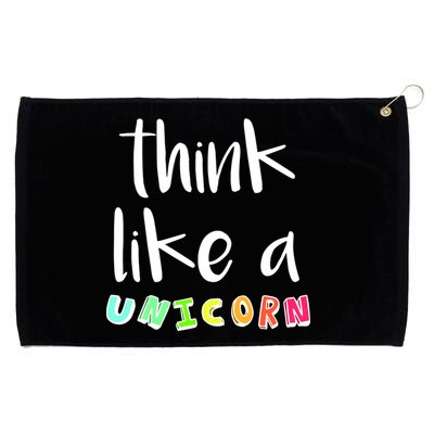 Think Like A Unicorn Grommeted Golf Towel