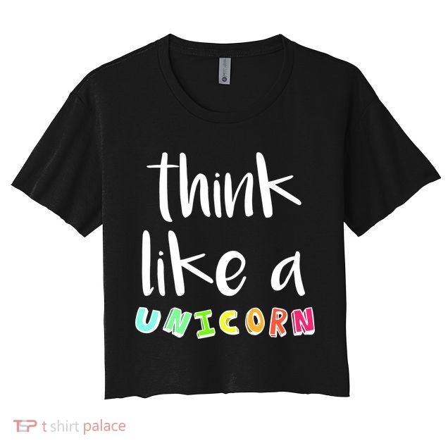Think Like A Unicorn Crop Top