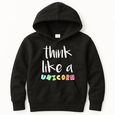 Think Like A Unicorn Kids Hoodie