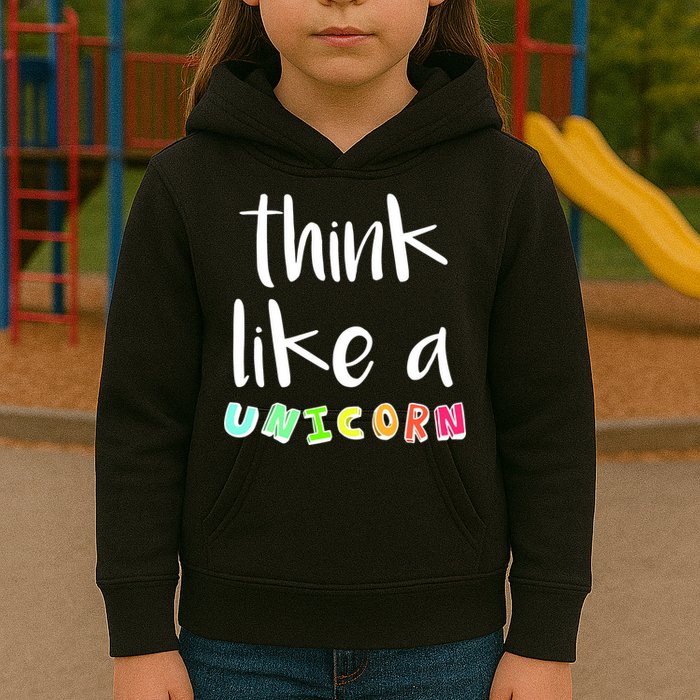 Think Like A Unicorn Kids Hoodie