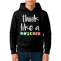 Think Like A Unicorn Kids Hoodie
