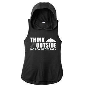 Think Outside No Box Necessary Ladies PosiCharge Tri-Blend Wicking Draft Hoodie Tank