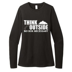 Think Outside No Box Necessary Womens CVC Long Sleeve Shirt