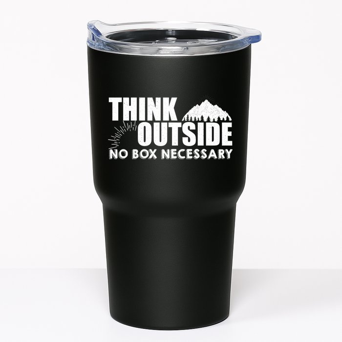Think Outside No Box Necessary Tumbler