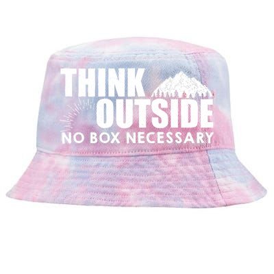 Think Outside No Box Necessary Tie-Dyed Bucket Hat