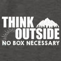 Think Outside No Box Necessary Vector Backpack