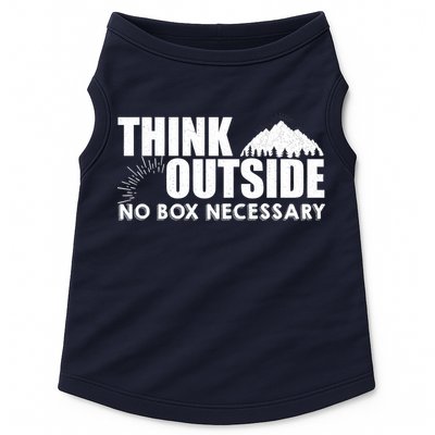 Think Outside No Box Necessary Doggie Tank